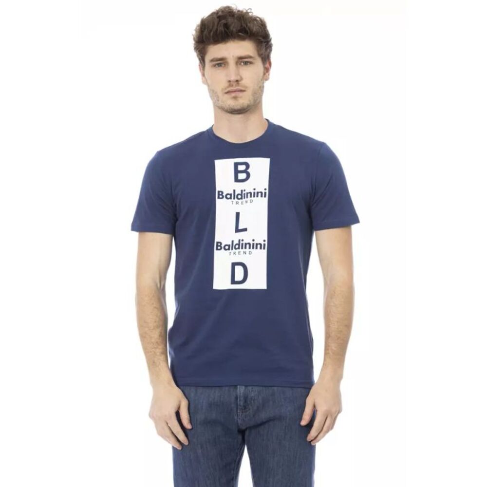 Baldinini Trend Blue Cotton Men Men's T-Shirt